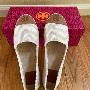 Tory Burch Women's Cream Espadrilles, Sz 7 New in Box